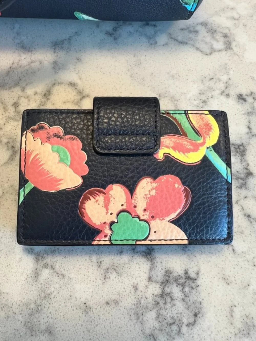 Coach Rowan Satchel with Floral Print + Matching Card Wallet